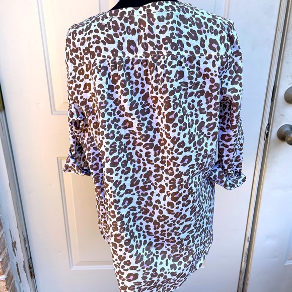 Loft Outlet, Animal pint, long sleeve, Blouse, Size M - Picture 5 of 5